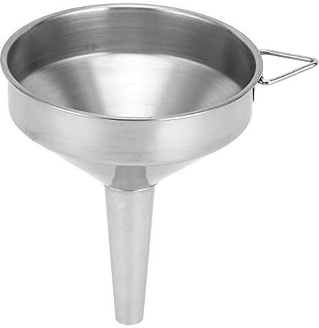 Stainless Steel Funnel, Large Food Grade Thickened Kitchen Funnel for Kitchen Use Filling Bottles Flask Cooking(11cm)