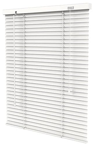Sh000ad Tenda Veneziane in Alluminio Bianco,Veneziane da Interno,Tende Orizzontali Oscuranti a Lamelle da 25mm,Schermo Privacy Facile da Montare per Ufficio/Cucina,Personalizzato (75x200cm(WxH))