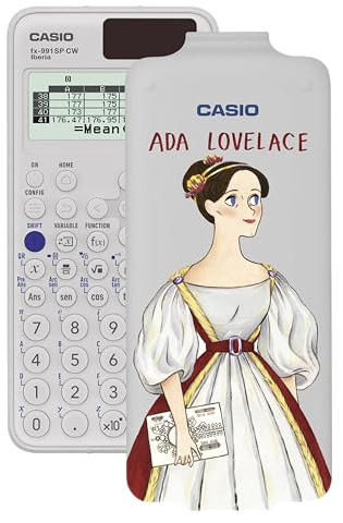Casio FX-991SP CW Wissenschaftlicher Taschenrechner mit Ada Lovelace, illustriert von Juliabe, empfohlen für den spanischen und portugiesischen Lehrplan, 5 Sprachen, mehr als 560 Funktionen, Solar,