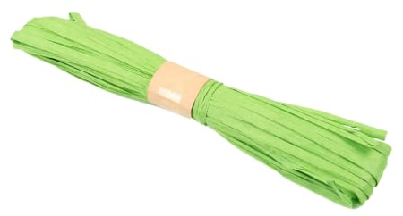 Wambere 40m Raffiabast,Naturbast Bast Raffia Bastband Natur Raffiabast Natur Florbast Raffiabast zum Basteln Für Geschenkbox Festival Geschenk Dekoration Verpackung,Grün