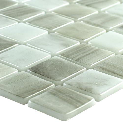 Glasmosaik Mosaik Glas Fliesen Matte Schwimmbad Küche Becken Dusche Baltic Beige