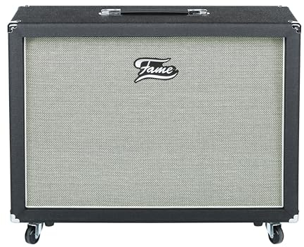 Fame GC-212 Vintage 30 Gitarrenbox, 2x12 Celestion Lautsprecher, 120W, 8 Ohm, Schwarz