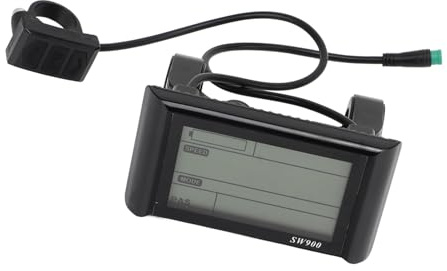 Electric Bike Display, Waterproof LCD Cycling Computer with 5-Pin Connector Speed Voltage Power Indicator for Commuters Cyclists and Urban Scooter Riders Easy Installation