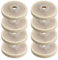 suchkawe 8pcs Wool Polishing Wheel Disc, 4 inch Wear-Resistant Angle Grinder Wheels Wool Felt Buffing Pad Disc, Polishing Pads for Stainless Steel Glass Metal Marble Stone Furniture, 16mm Inner Hole