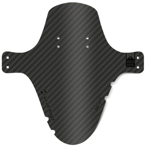 Riesel Design 1x Mudguard - kol:OSS - XL MTB Schutzblech inkl. Kabelbinder/Stylischer MTB Schmutzfänger/Mountainbike Schutzblech als Spritzschutz für alle Radgrößen - Carbon