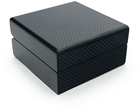 Stackers Joyero, Joyero for Hombre, Caja for Gemelos, Caja de Embalaje, Caja expositora, Caja for Gemelos for Negocios de Bodas (Noir 8,8 x 8,8 x 4,6 cm)