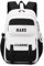 Rucksack Damen Schulrucksack Mädchen Teenager Rucksack Groß Kinderrucksack Tagesrucksäcke Campus Backpack Wasserdicht Rucksäcke für Mädchen Jungen Universität Reisen Freizeit Arbeit (Schwarz&Weiß)