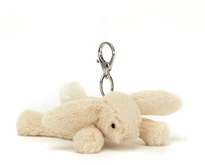 Jellycat Smudge Breloque de sac lapin 7,6 cm – Porte-clés en peluche lapin et lapin – Excellente idée cadeau