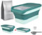 Greenfields Collapsible Airtight Pet Food Storage Container - Versatile Dry Food Dispenser for Dogs, Cats & Pets with Measuring Cup & Scoop - Space-Saving Design, Sliding Lid Hygienic Food Box, 15 Lb