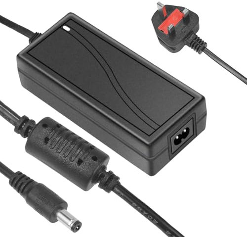 12V 5A Power Supply 60W Adapter Conventer, AC to DC Power Supply, AC/DC Driver Transformer 5.5mm x 2.1mm 5.5x2.1 Jack Wall Plug for LED Strip Lights, Router, CCTV Camera, ADSL Cats