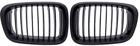 Generisch Kühlergrill, Für BMW 3er E46 Compact 325ti / 328i / 320i / 316ti / 330d 2001-2005, 1 Paar Autogrills in Glanz-/Mattschwarz-Optik