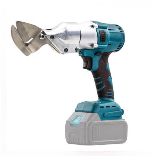 Akku Blechschere Elektrisch Kompatibel mit Makita 18V Akku,Bürstenlos Akku Elektro Metallschere,360° Elektrische Schere zum Schneiden von Stahl,Bürstenlosen Motor Max 2,0 mm(ohne Akku)