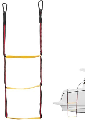 3 Stufen Bootsleiter Marine-Strickleiter, Kletterhilfe Für Jagd Boots-Strickleiter Bootsleiter Klappbar Strickleiter Für Boot Abnehmbar Für Schlauchboot Kajak Motorboot Kanufahren