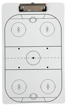 Chatonshen Eishockey Strategiebrett Trainingsbrett aus Robustem PVC mit Abwischbarer Oberfläche für Spiele