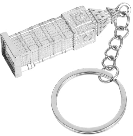MUELODSIC London Big Schlüsselanhänger Anhänger Retro Dekoanhänger Unisex Taschen Accessoire Präzise Miniatur Uhr Charm