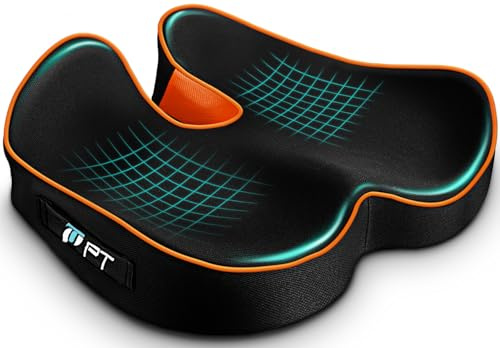 PTylo Cuscino Sedia Ufficio - Cuscino Sedile, Cuscino Memory Foam per Sedia da Scrivania, Ufficio Casa Auto Sedia a Rotelle, tutte le stagioni