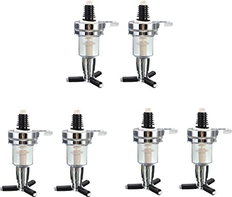 Tumintu 6 Stücke 45Ml/ 1.5Oz Bar Butler Wand Düse Shot Dispenser für Drehbaren Liquor Flaschen Halter