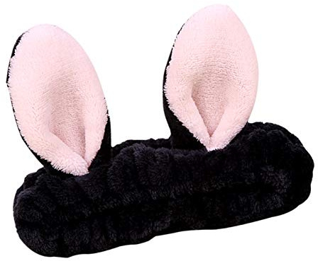Serre t te Oreilles de Lapin Rose avec N ud D coratif Bandeau Lavable et Confortable pour Maquillage x et Nettoyage du Visage x