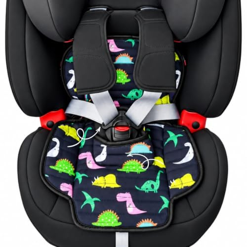 Hygge Sheets® Car Seat Protector for Potty Training | Pushchair Protection from Food and Drinks | No Leaks | Fits Group 1 Toddler Car Seats and Pushchairs | Dinosaur