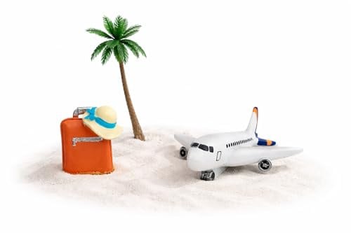 STUWU Miniaturwelt „Wichtel auf Weltreise“ – Reise Gutschein Geschenkidee, Geldgeschenk Verpackung, Deko Set für Urlaub & Weltreise