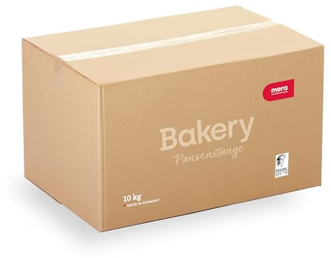 MERA Bakery Pansenstange 10kg Kauartikel Hundeleckerli | Hochwertige Zutaten mit traditioneller Rezeptur, ofengebackene Hundekekse, ohne künstliche Farb- & Konservierungsstoffe