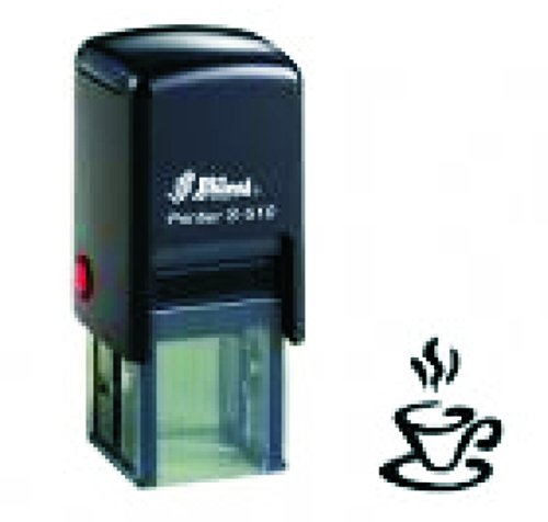 Loyalty Card SELF-Inking Stamp Coffee Cup 3 (Black)