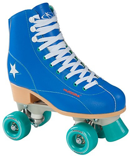 Hudora Disco Rollerskates Unisex Rollschuh, Blau/Grün, 36, 13192