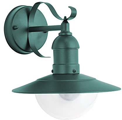 RABALUX 8682, Oslo Wandleuchte, Metall, 60 watts, E27, Grün, 28 x 24 x 28 cm