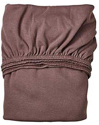 Leander Doppelpack weiches Jersey-Bettlaken für Babybett (warmes violett)