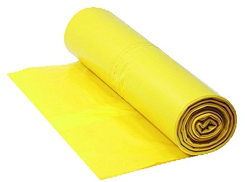 Blanc HYGIENIC Müllsack – Müllbeutel 120 Liter, 10x 25 Stück auf Rolle, Mülleimerabfallbeutel 38 my, Typ 60, reißfest, für Umzug, Gartenabfälle und Haushalt, 250 Beutel, Gelb