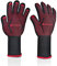 MAVANTO® Guantes Barbacoa & para Horno Extra Largos Resistentes al Calor hasta 500 Grados Parrilla y Horno - Guantes Professional (L/XL, Rojo)