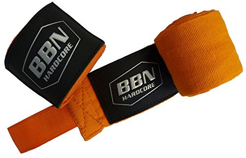 BBN Hardcore Erwachsene Boxbandagen, Boxen, Paar, Orange, One Size