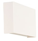 Qazqa - Moderne weiße rechteckige 2-flammig-Licht-Wandleuchte - Otan I Wohnzimmer I Schlafzimmer I Up & Down - Aluminium Rechteckig - LED geeignet G9