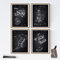 Nacnic Packung mit 4 Blatt mit Fotografie Patentzeichnung und Architektur. Set Poster Antike Erfindungen und Patente. Wählen Sie die Farbe, die Sie mögen. Gedruckt auf 250 Gramm