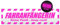 Kiwistar Magnetschild Fahranfängerin gestreift - 30cm Neonpink - magnetisch für Auto PKW Kfz - wiederverwendbares Hinweisschild aus Magnetfolie - für Fahrzeug, Truck