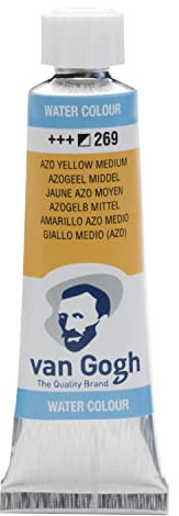 Van Gogh Peinture aquarelle, tube 10ml, Jaune azo moyen 269