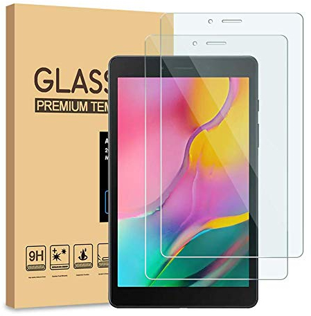 Lspcase Schutzfolie für Samsung Galaxy Tab A 8.0 Zoll 2019 [2 Stück] - 9H Schutzfolie HD Displayschutzfolie Tempered Glas Schutzglas, Panzerfolie Samsung Galaxy Tab A SM-T290 SM-T295