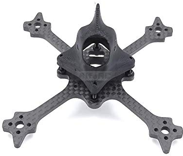 QWinOut Eyas100 65MM 3K Carbon Fiber Toothpick Frame Kit with 3D Print 19MM / 14mm Camera Canopy for DIY RC Drone FPV Racing Quadcopter Freestyle True X (19mm Wide)