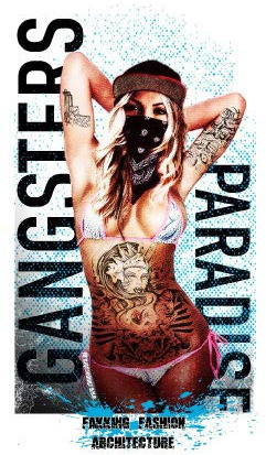 Aufkleber Gangster Paradise Sticker Hip Hop Girls Pinup Tattoo Oldschool