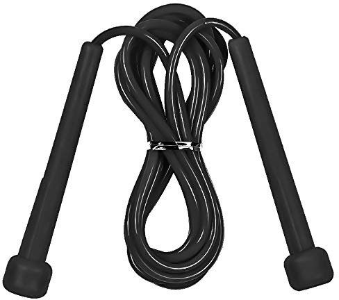V.Sports Skipping Rope Nylon Jumping Speed Exercise Handle Boxing Fitness Training Adults 9 feet long (Black)
