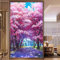 Nicole Knupfer 5D Diamond Painting, Kirschbaum Kirschblüte Landschaft, Full Bohrer Diamant Set Zeichnung Großer DIY Stickerei Wohnung Dekoration (40x80cm)