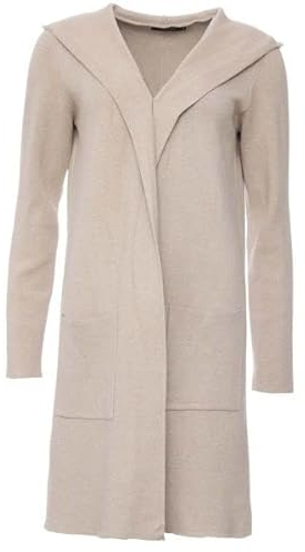 Zwillingsherz Strickjacke Cardigan für Damen Frauen - Hochwertiger Mantel warm und kuschelig mit Kapuze - Perfekt für Frühjahr Herbst Winter - aus weichem Strick