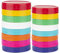 Camisin 16 Pack Colored Plastic Mason Jar Lids -8 Wide Mouth & 8 Regular Mouth Ball Mason Lids,Anti-Slip Food Storage Caps