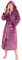 CityComfort Accappatoio da donna in pile felpato (Orchidea, S)
