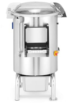 HENDI Kartoffelschälmaschine, kapazität: 10kg, schält bis zu 200 kg/h, mit integrierte Schalenauffangvorkehrung, Füße mit Befestigung, Kartoffelschäler, 22L, 230V/750W, 622x540x(H)857mm, Edelstahl