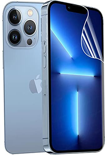2pcs flexibler vorderer Bildschirmschutz für iPhone 13 Pro Max 6.7 2021 3D Hydrogel Folie transparentes TPU film Fingerabdruck entsperrt nicht gehärtetes Glas