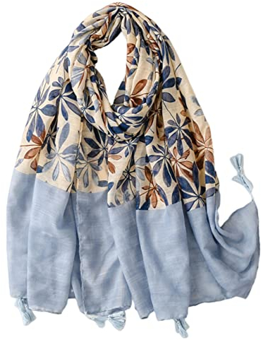 FAIRYGATE Tücher Damen Mode Schals & Tücher für Mädchen Gemustert Bedruckt Elegant Lang Ganzjährig Quaste Schal 67007