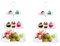 Trintion 2 Stück Etagere 3 Etagen Teller Tortenständer Weiß Kuchenständer Wiederverwendbar Cupcake Ständer zum Dekorieren Dessert Servierständer Weiß für Hochzeit Geburtstag Party Servierplatte