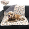 HYLYUN 2 Stück wasserdichte Hundedecke Waschbar Hundedecken für Bett Couch Sofa Protector Fleece Decke weichen Plüsch Reversible Decke für kleine mittlere Hunde Welpen Katzen
