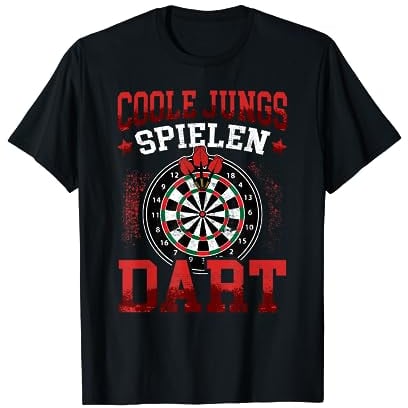 Darts Coole Jungs spielen Dart Dartspieler 180 T-Shirt